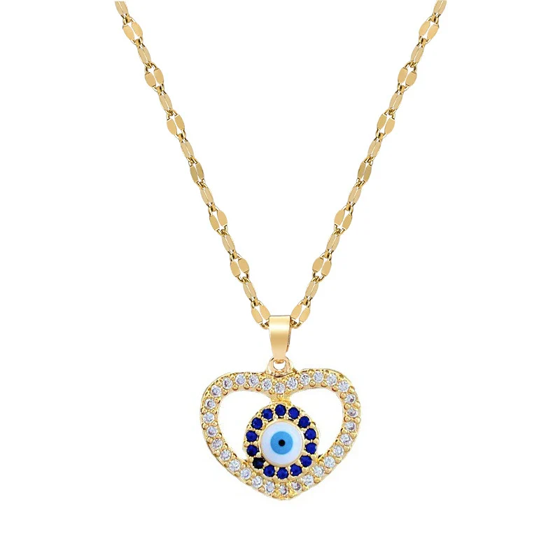 Necklace Stainless Steel Copper Geometric Electroplating Women's - Image 5