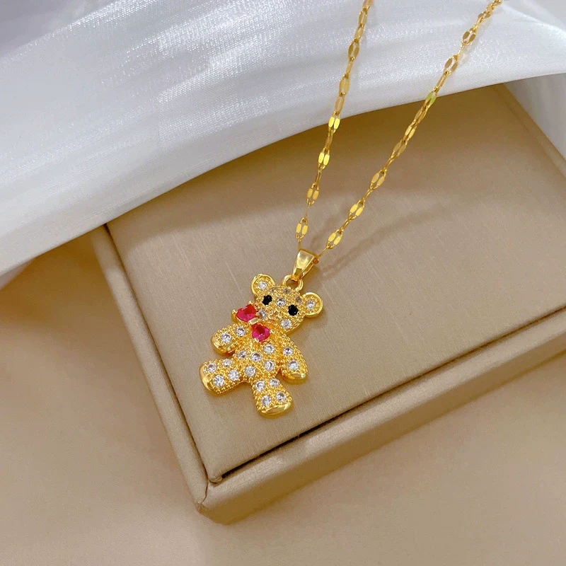 Necklace Stainless Steel Copper Geometric Light Luxury Style - Image 6