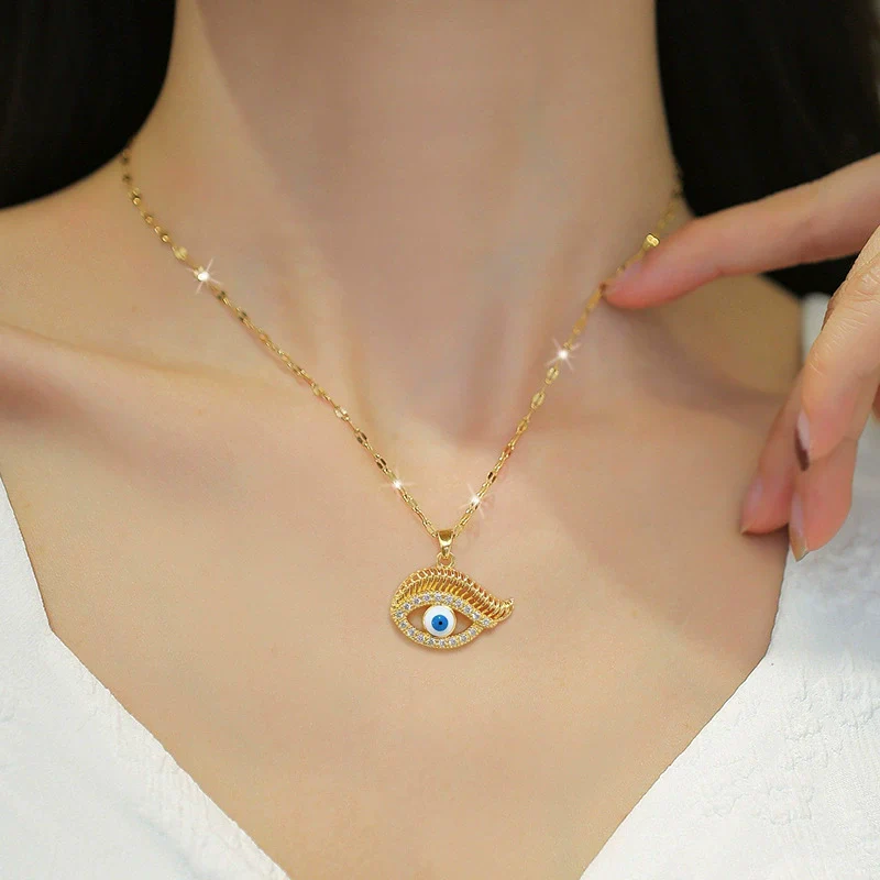 Necklace Stainless Steel Copper Geometric Style - Image 2
