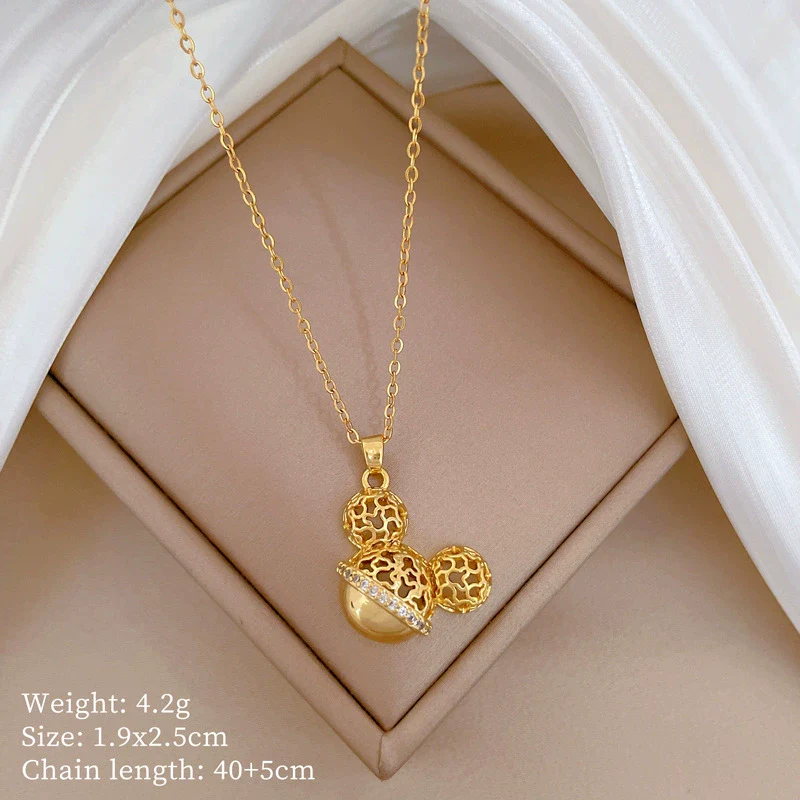 Necklace Stainless Steel Copper Geometric Style - Image 6