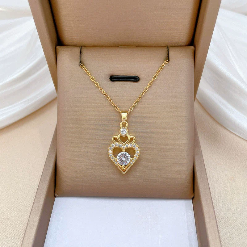 Necklace Stainless Steel Copper Geometric Style For Women