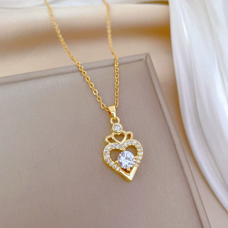 Necklace Stainless Steel Copper Geometric Style For Women - Image 3
