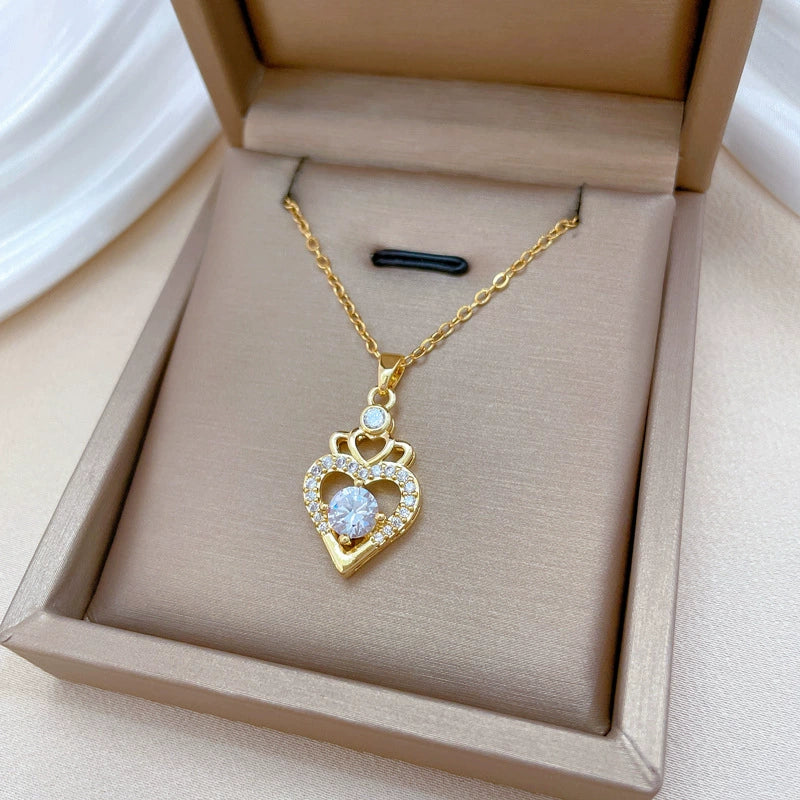 Necklace Stainless Steel Copper Geometric Style For Women - Image 4
