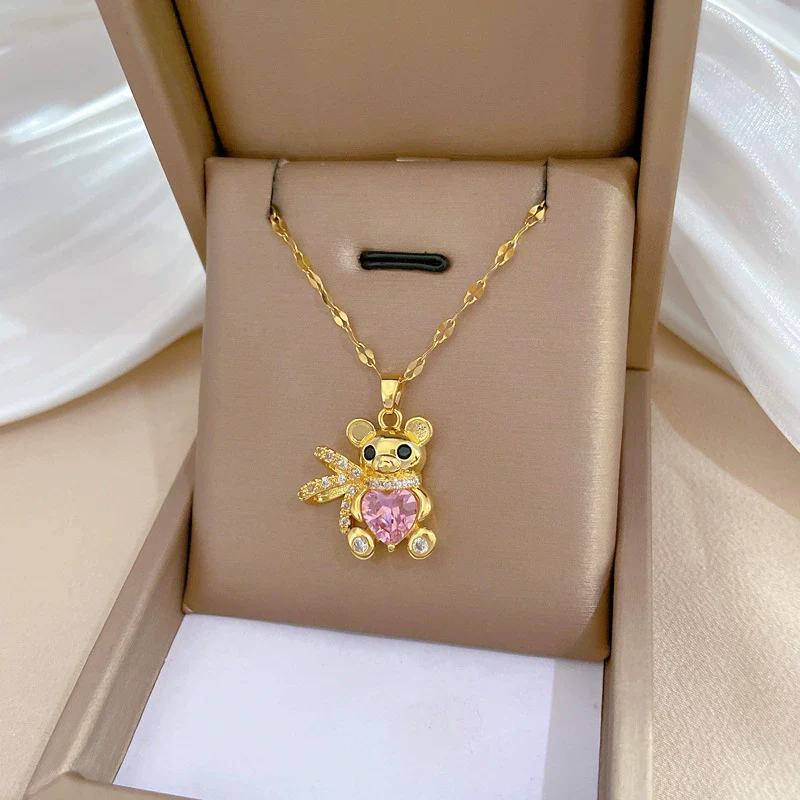 Necklace Stainless Steel Geometric Titanium Steel Copper Light Luxury Elegant Gorgeous Allmatch Clavicle Chain Unisex - Image 3