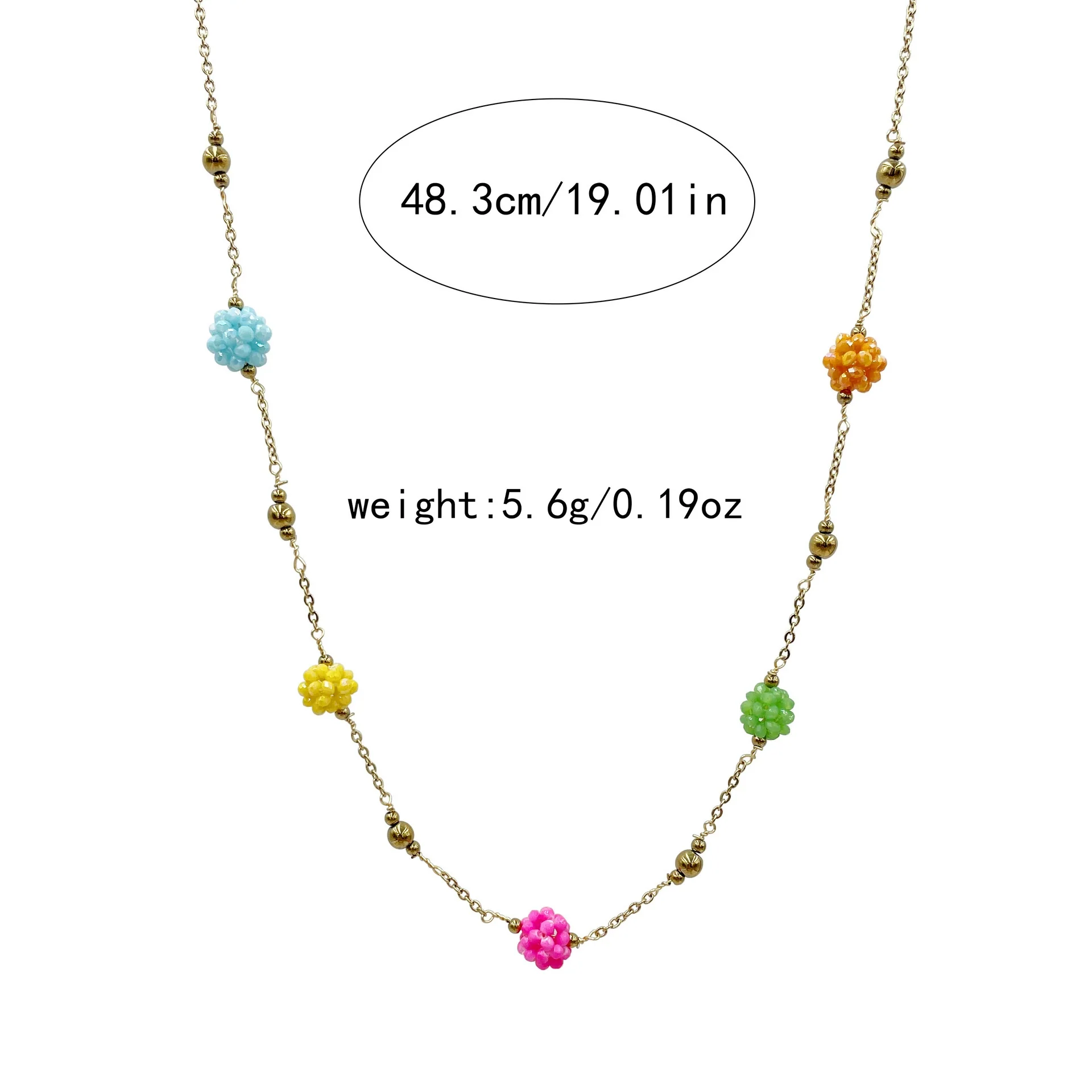 Necklace Stainless Steel Titanium Steel Hydrangea Love Sweet Style Electroplating Jewelry Accessories For Women - Image 6
