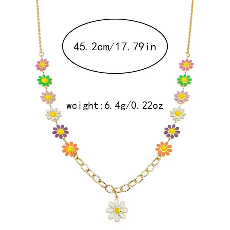 Necklace Stainless Steel Titanium Steel Hydrangea Love Sweet Style Electroplating Jewelry Accessories For Women - Image 9
