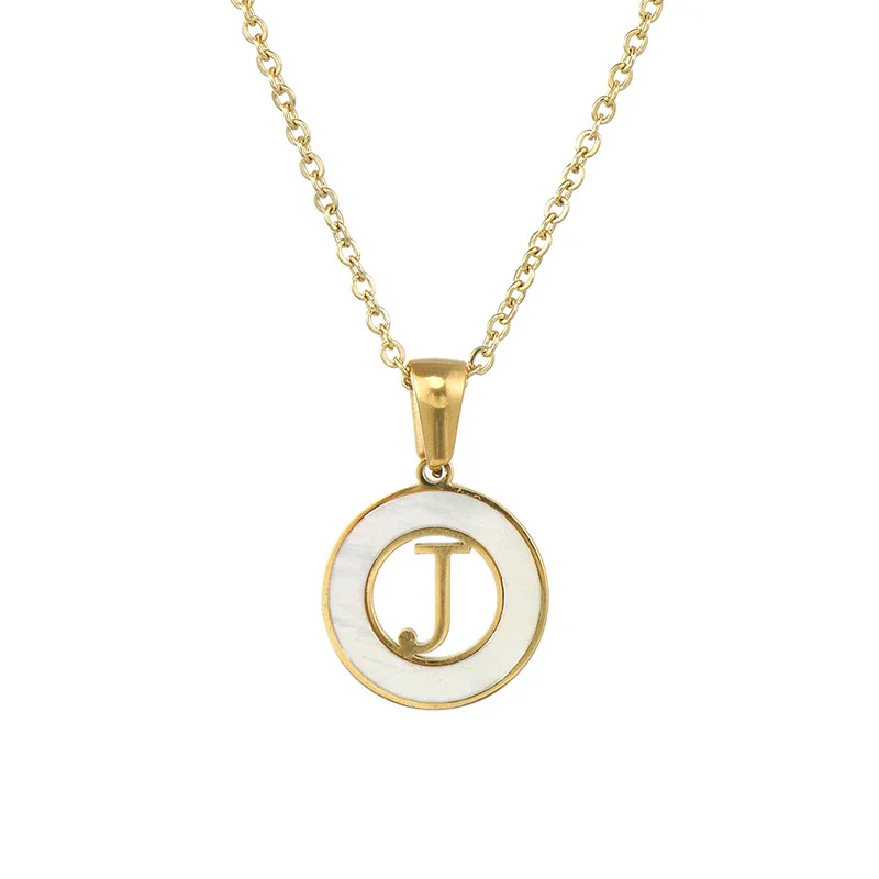 Necklace 316L Stainless Steel 316L Stainless Steel Letter Pattern Cross Chain Vacuum Plated For Women - Image 14