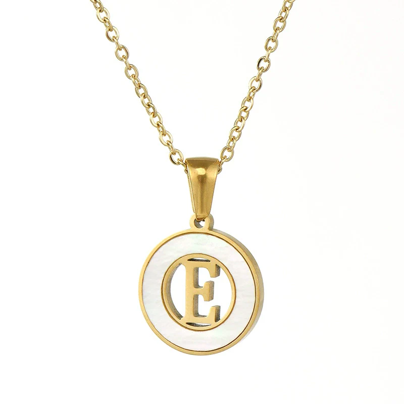 Necklace 316L Stainless Steel 316L Stainless Steel Letter Pattern Cross Chain Vacuum Plated For Women - Image 9