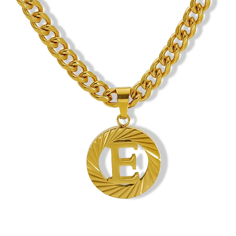 Necklace 316L Stainless Steel 316L Stainless Steel Letter Pattern Hip Hop Electroplating - Image 10