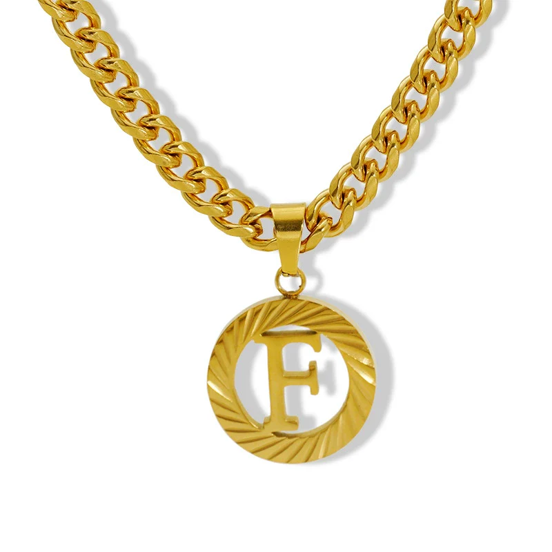 Necklace 316L Stainless Steel 316L Stainless Steel Letter Pattern Hip Hop Electroplating - Image 11