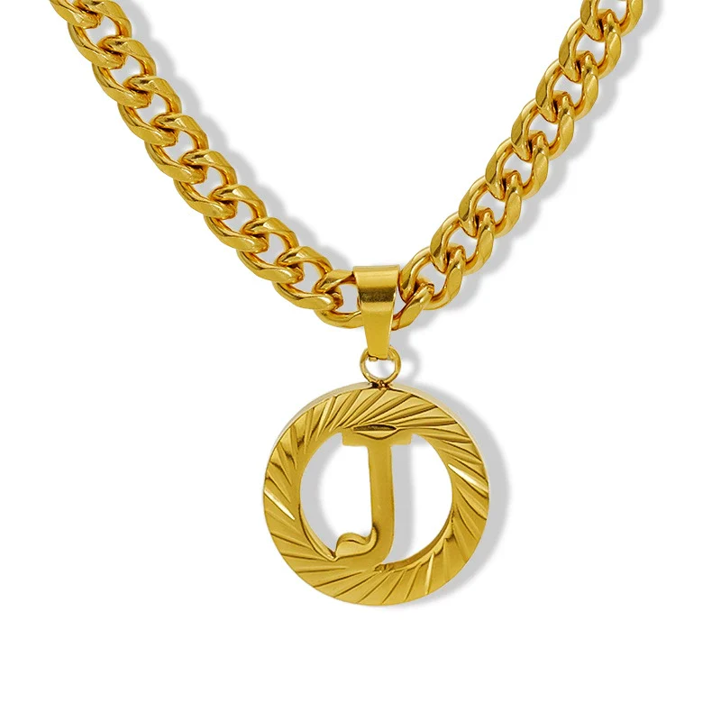Necklace 316L Stainless Steel 316L Stainless Steel Letter Pattern Hip Hop Electroplating - Image 13