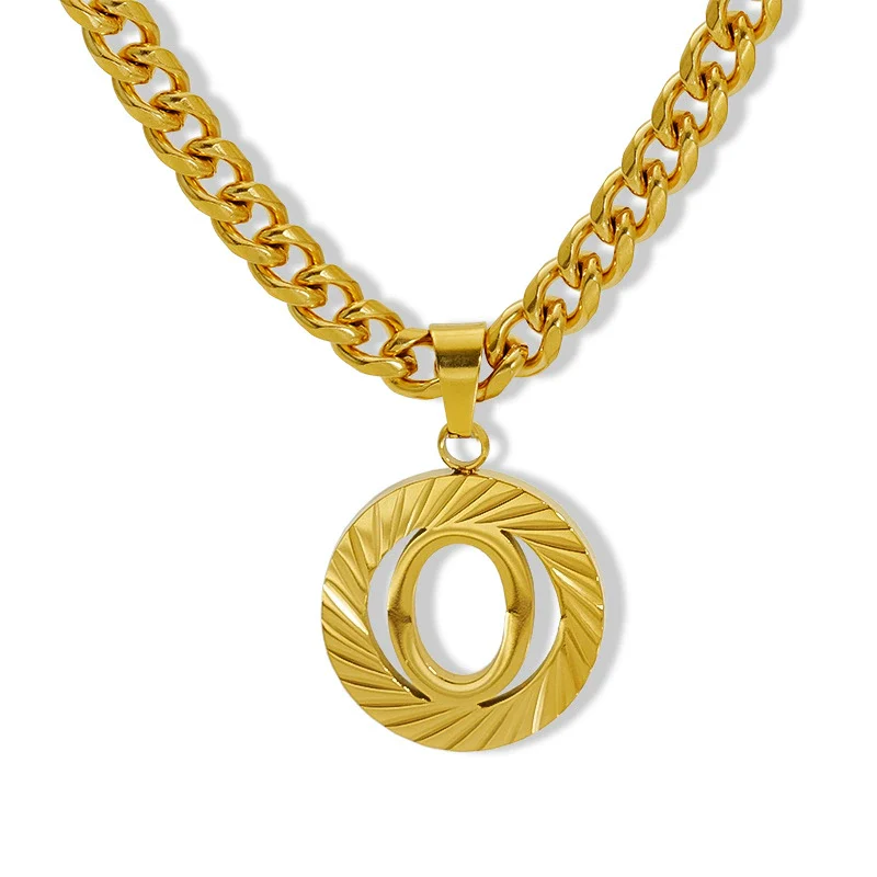 Necklace 316L Stainless Steel 316L Stainless Steel Letter Pattern Hip Hop Electroplating - Image 18