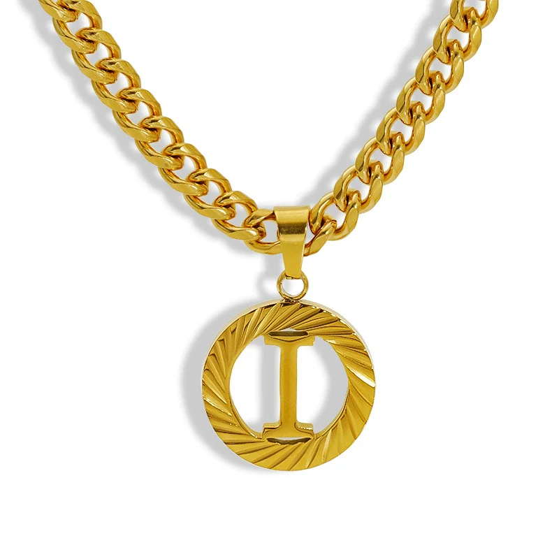 Necklace 316L Stainless Steel 316L Stainless Steel Letter Pattern Hip Hop Electroplating - Image 3