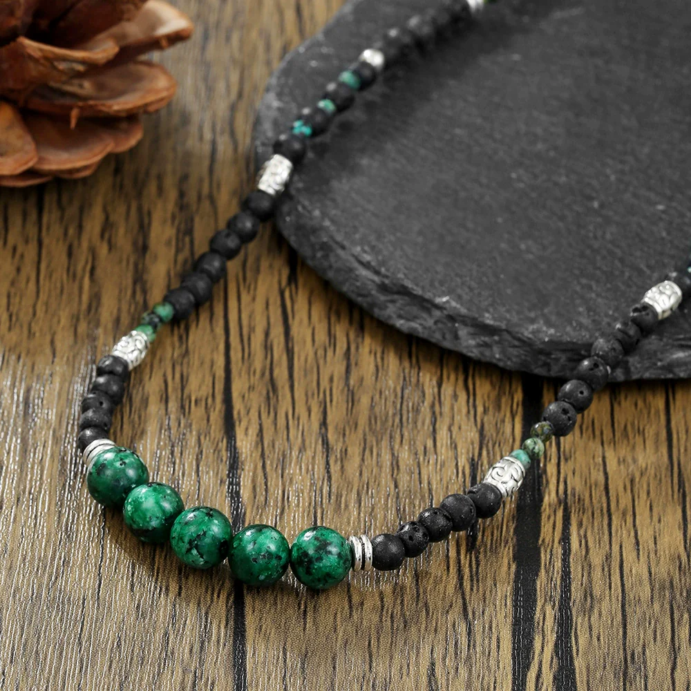 Necklace Stone Geometric Handmade Unisex - Image 4