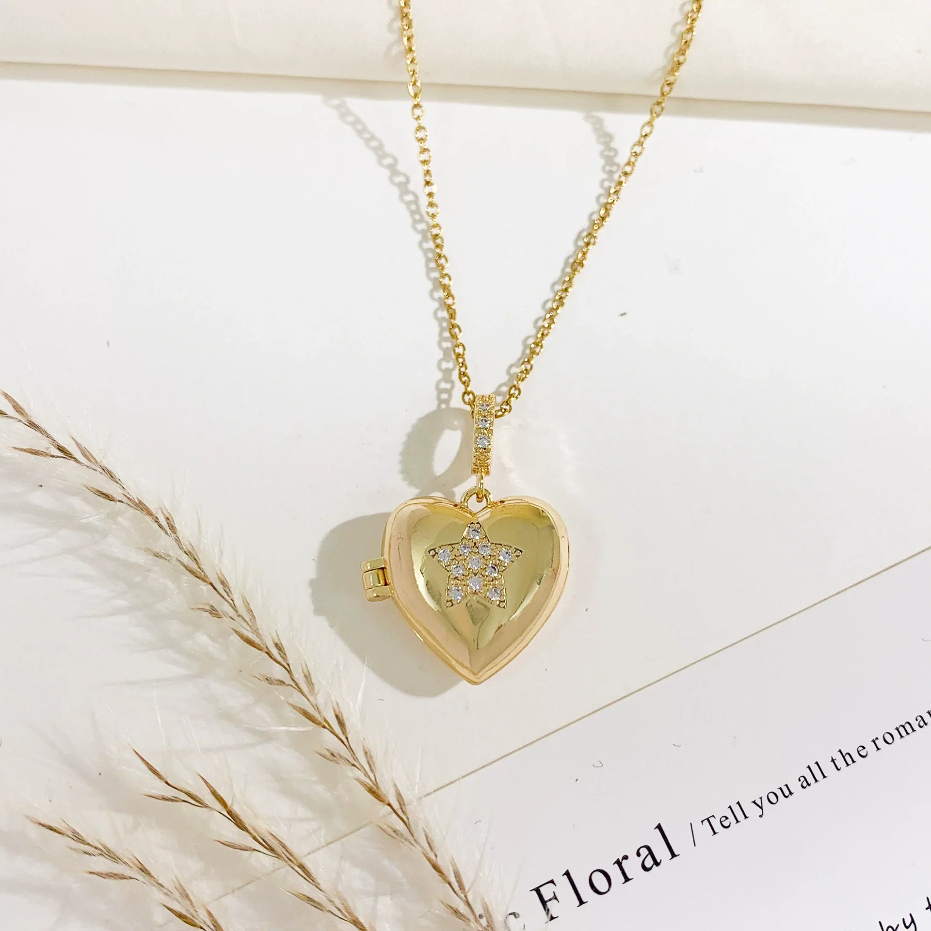 Necklace Titanium Steel Copper Cross Chain Sweet Geometric Real Gold Plated Women's Accessories - Image 14