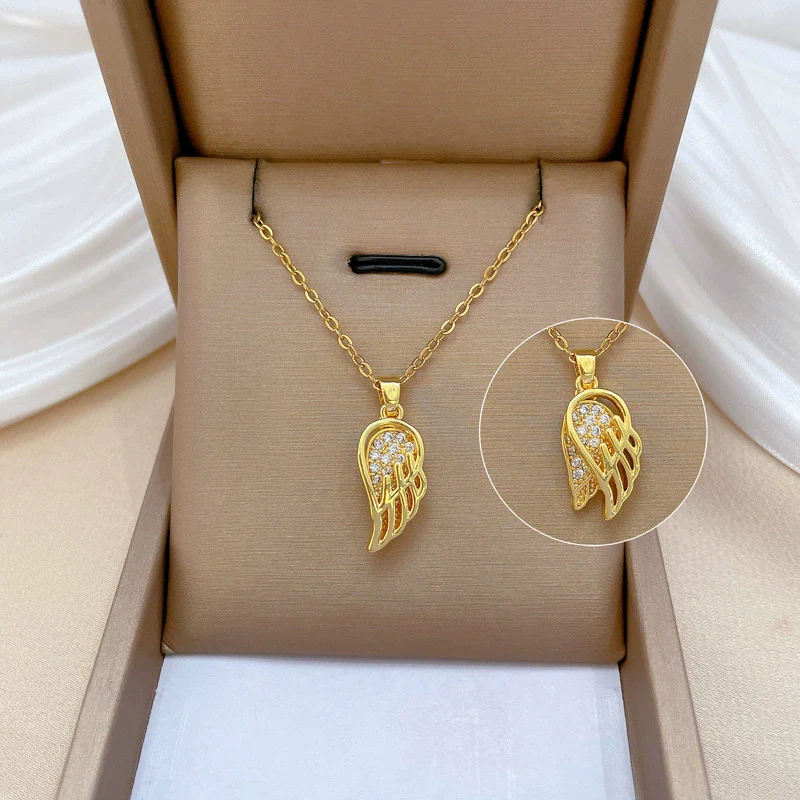 Necklace Titanium Steel Copper Geometric Natural Style Women's Allmatch Clavicle Chain