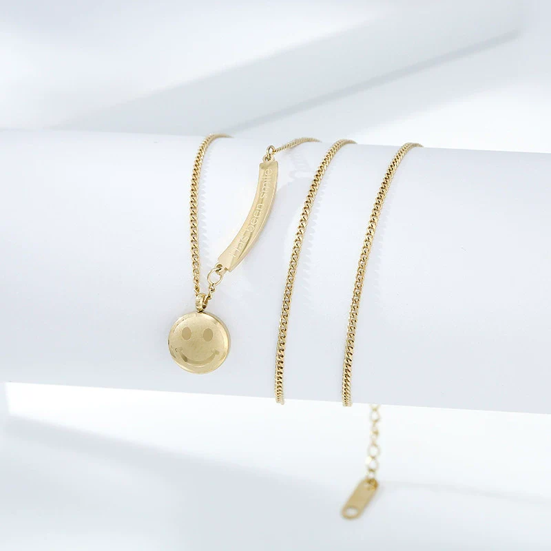 Necklace Titanium Steel Copper Inlaid Zircon Geometric Vacuum Plating Fashion - Image 55