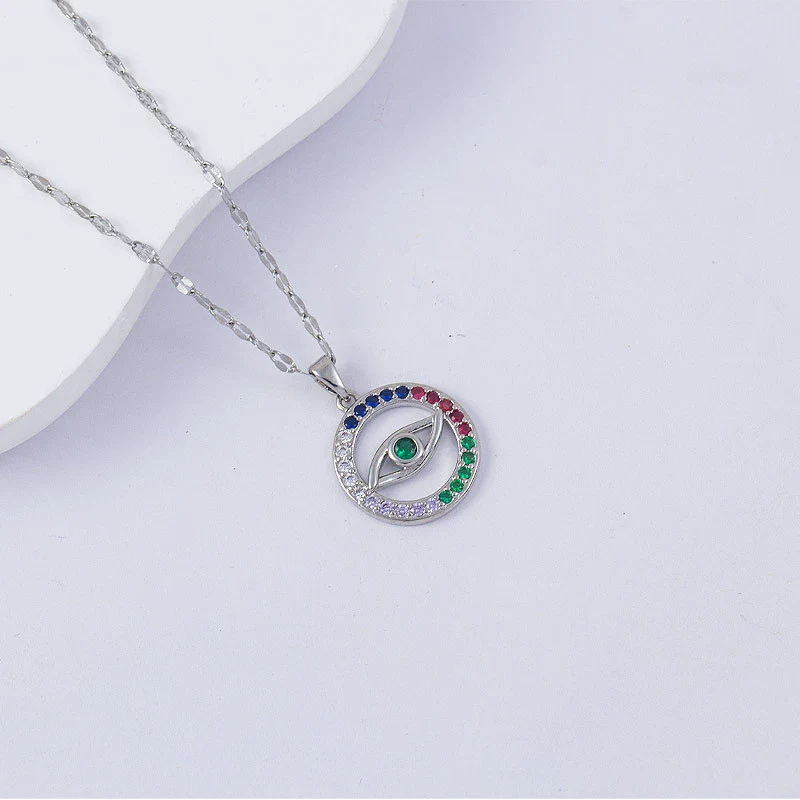 Necklace Titanium Steel Copper Water Wave Chain Cross Pendant Electroplated Light Luxury Elegant Highend Jewelry - Image 27