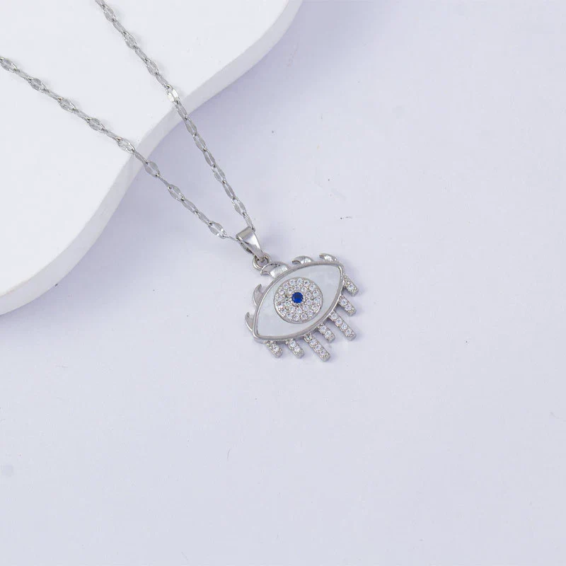 Necklace Titanium Steel Copper Water Wave Chain Cross Pendant Electroplated Light Luxury Elegant Highend Jewelry - Image 31