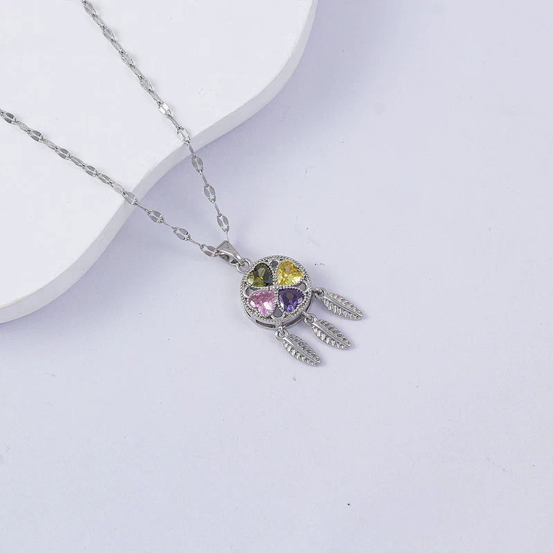 Necklace Titanium Steel Copper Water Wave Chain Cross Pendant Electroplated Light Luxury Elegant Highend Jewelry - Image 45