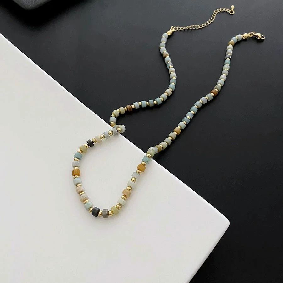 Necklace Titanium Steel Freshwater Pearl Geometric Vintage Simple Light Luxury Electroplating For Women - Image 20