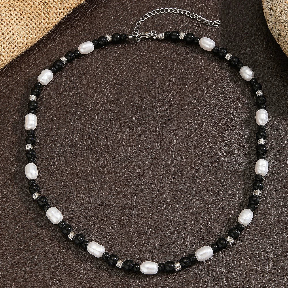 Necklace Wood Chip Coconut Shell Bohemian Geometric Handmade Stainless Steel - Image 10