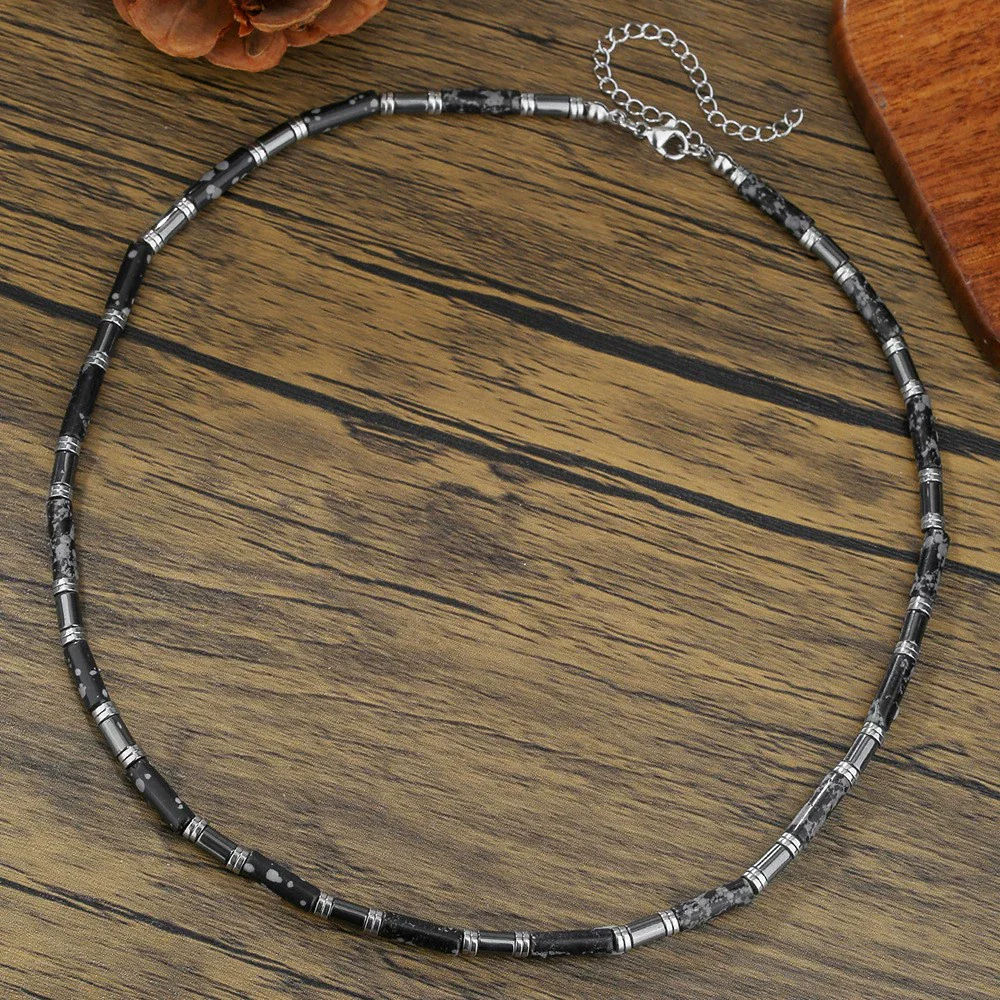 Necklace Wood Chip Coconut Shell Bohemian Geometric Handmade Stainless Steel - Image 16