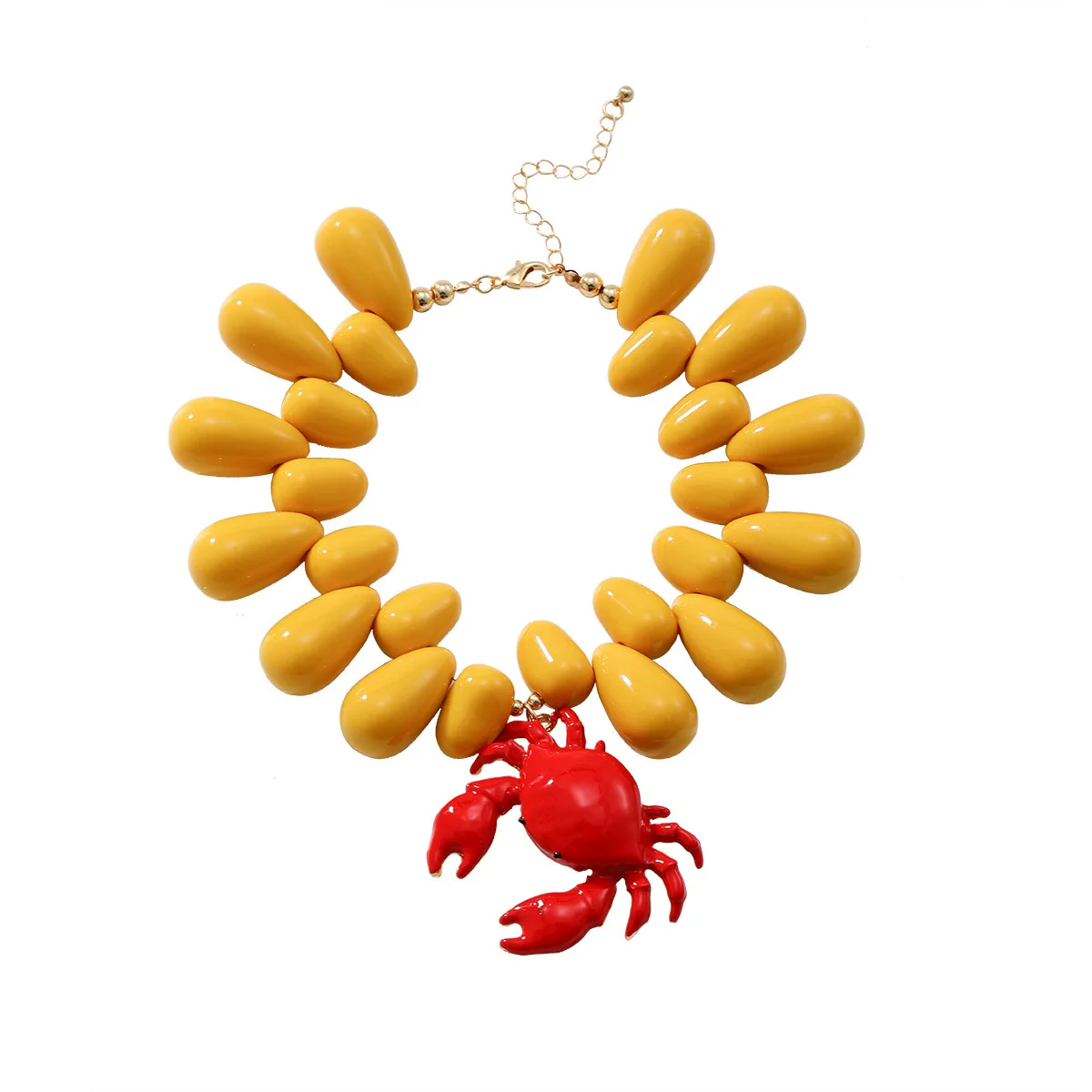 Necklace Zinc Alloy Animal Zodiac Electroplating Water Drop Crab Pendant Women's Light Luxury - Image 7