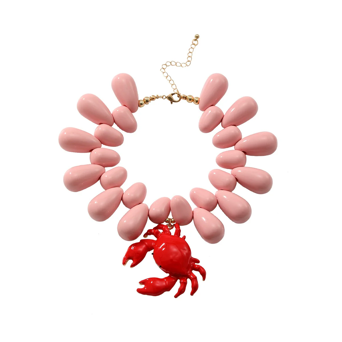 Necklace Zinc Alloy Animal Zodiac Electroplating Water Drop Crab Pendant Women's Light Luxury - Image 8