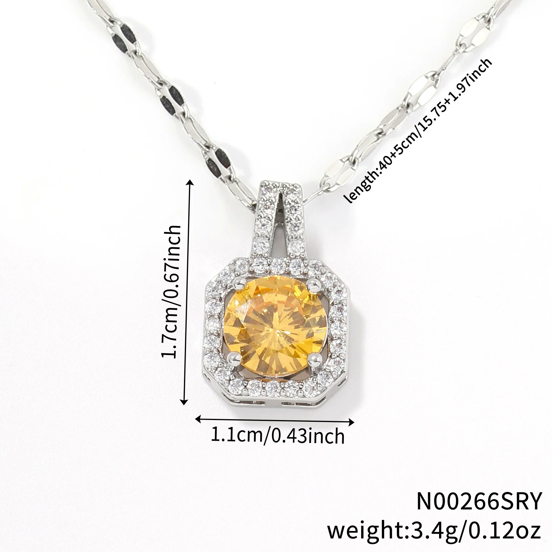 Necklace Zircon Pendant Jewelry Fashion Women's Accessories - Image 8