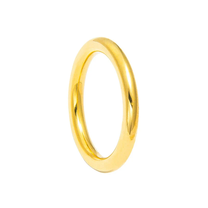 Neutral Titanium Steel Ushape Ring Electroplated Simple Fashion Jewelry - Image 5