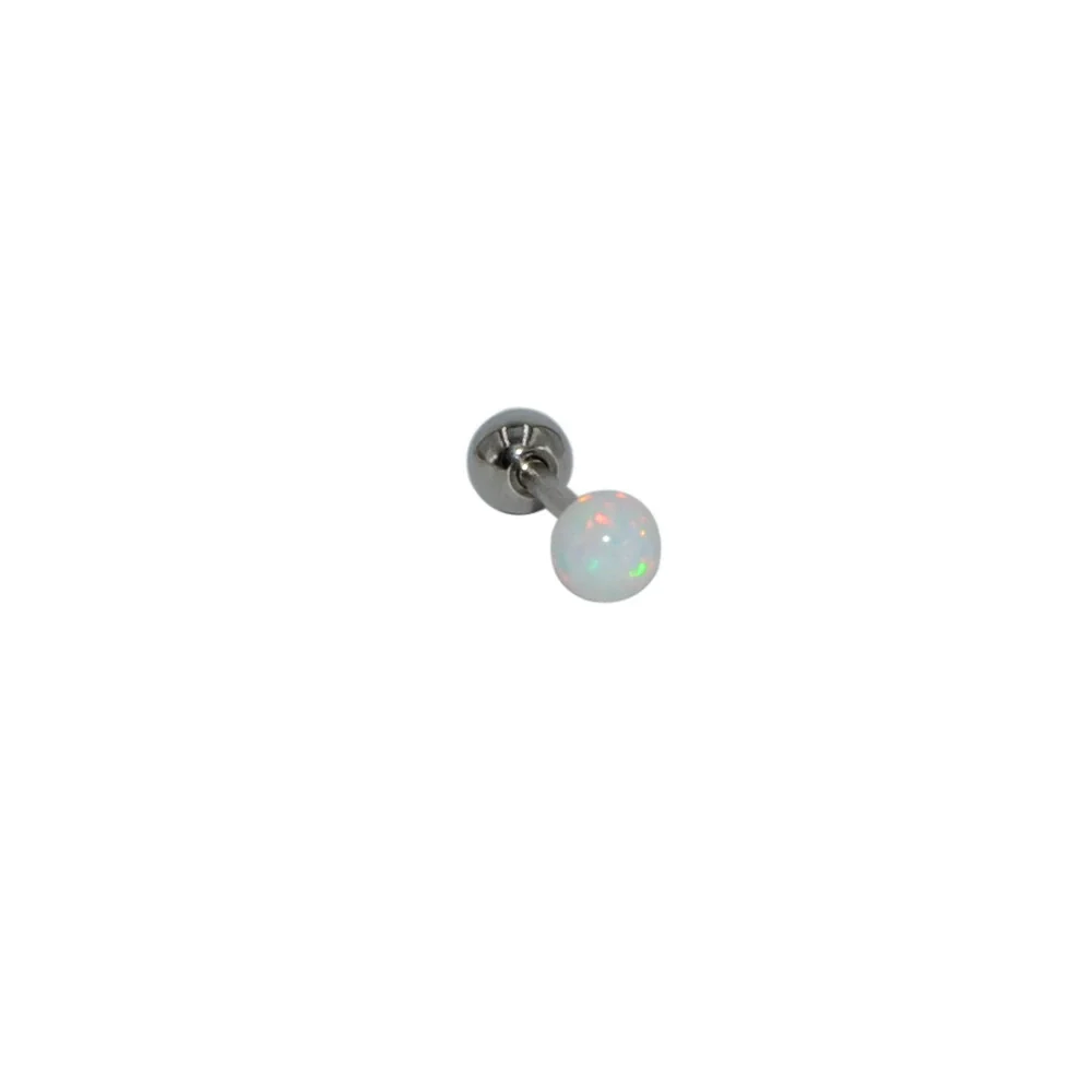 Opal Earrings Stainless Steel Geometric Style Electroplating - Image 5