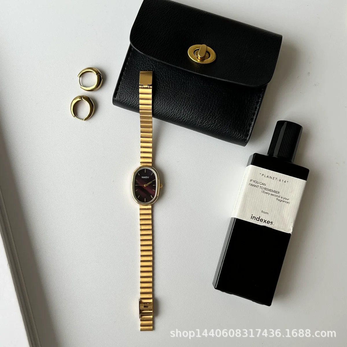 Oval Bamboo And Metal Steel Band Quartz Watch For Female Students Leisure Style Alloy Case Ordinary Glass Mirror - Image 6
