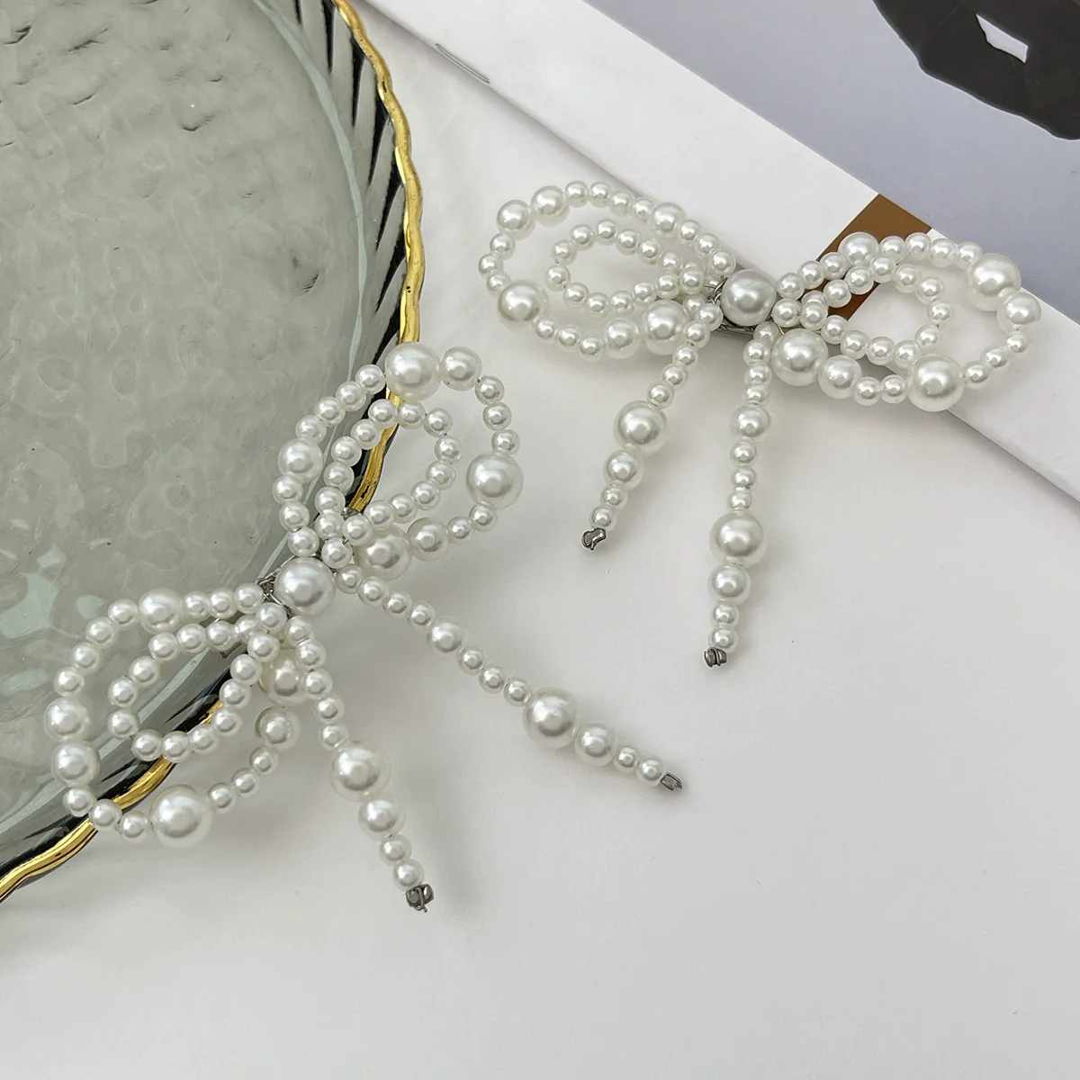 Pant Cuff Decoration Fashion Metal Pin Faux Pearl Bowknot Plastic Resin Tassel Women's Accessory - Image 4