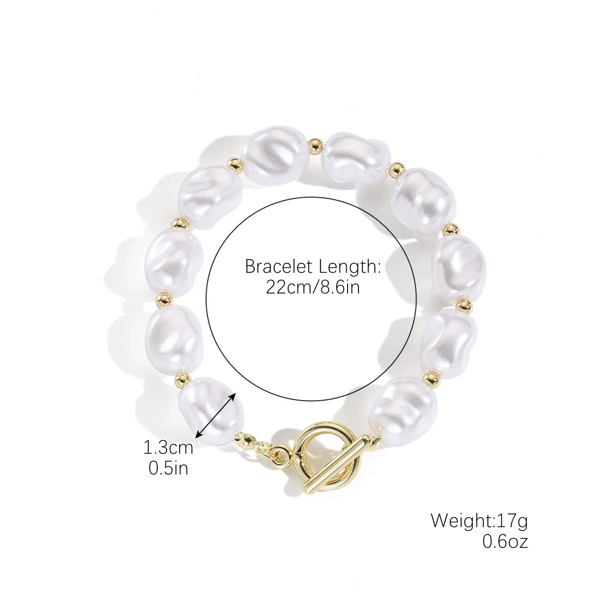 Pearl Alloy Jewelry With Starfish Shell And Marine Organisms Pattern Necklace Bracelet Set For Women Electroplated - Image 5