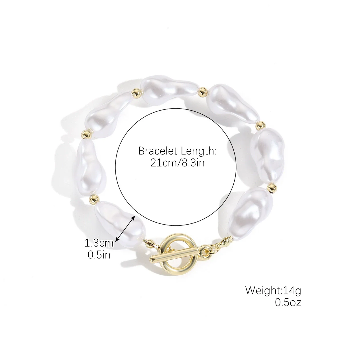 Pearl Alloy Jewelry With Starfish Shell And Marine Organisms Pattern Necklace Bracelet Set For Women Electroplated - Image 9