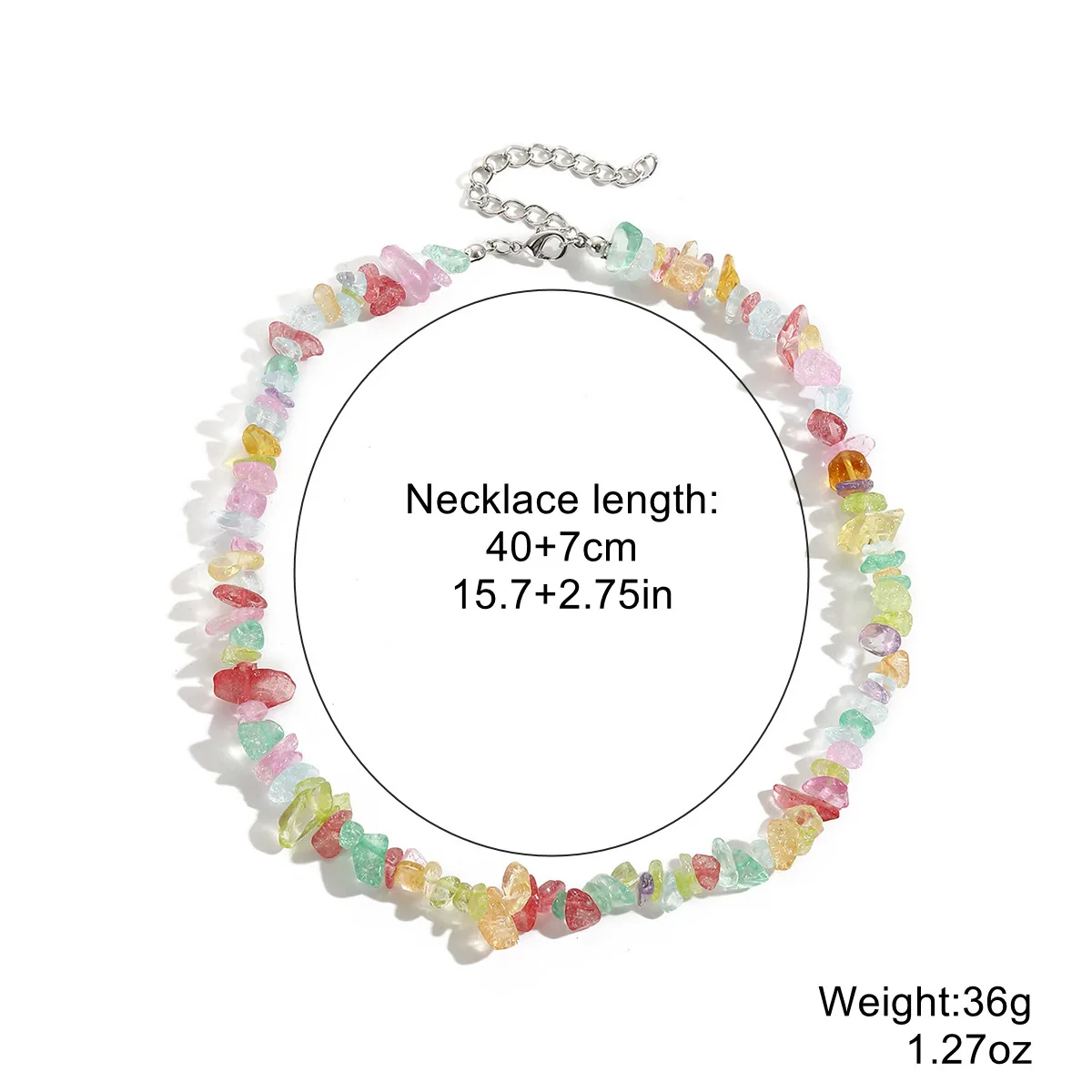 Pearl Beaded Necklace With Geometric Design And Electroplating Treatment For Women - Image 14