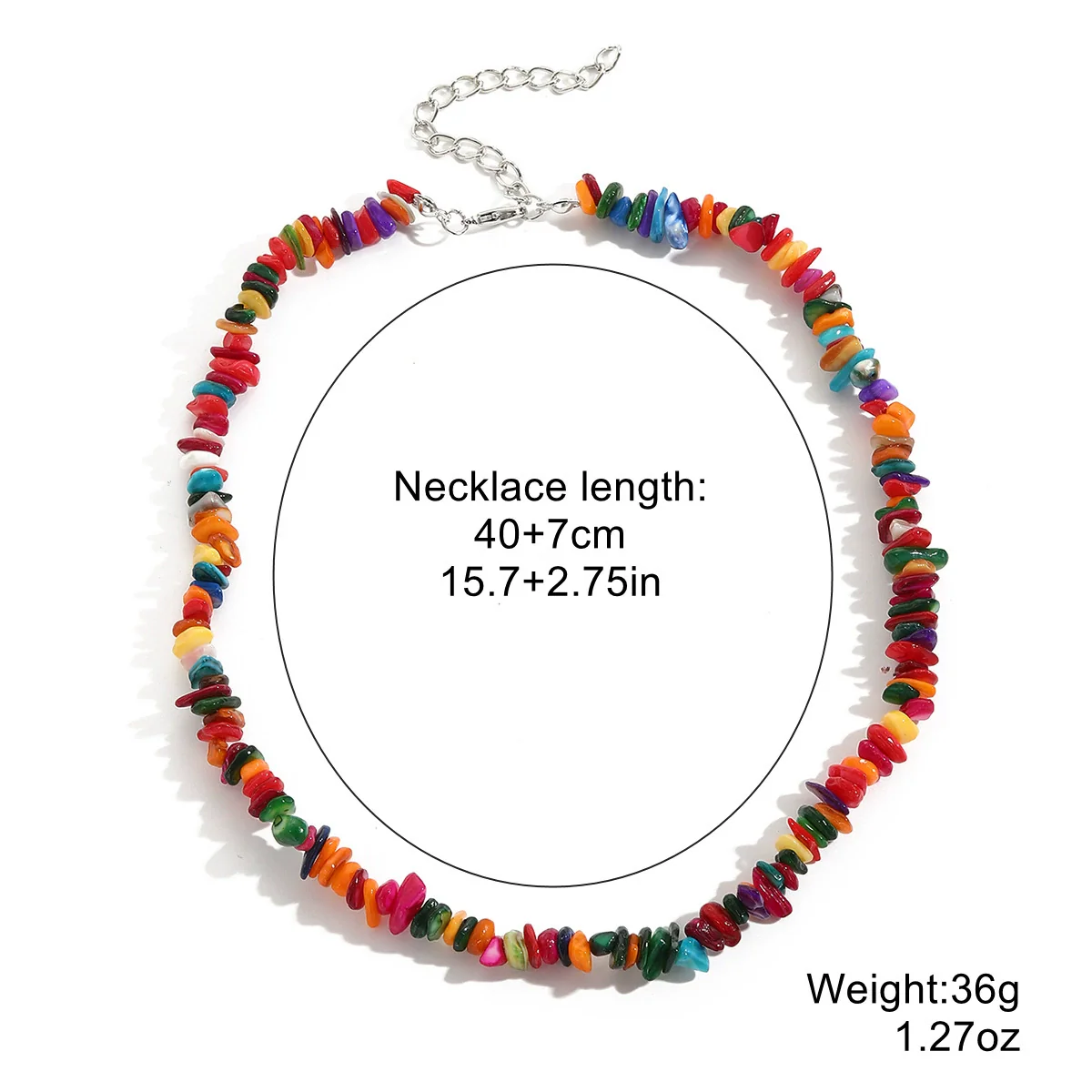 Pearl Beaded Necklace With Geometric Design And Electroplating Treatment For Women - Image 6