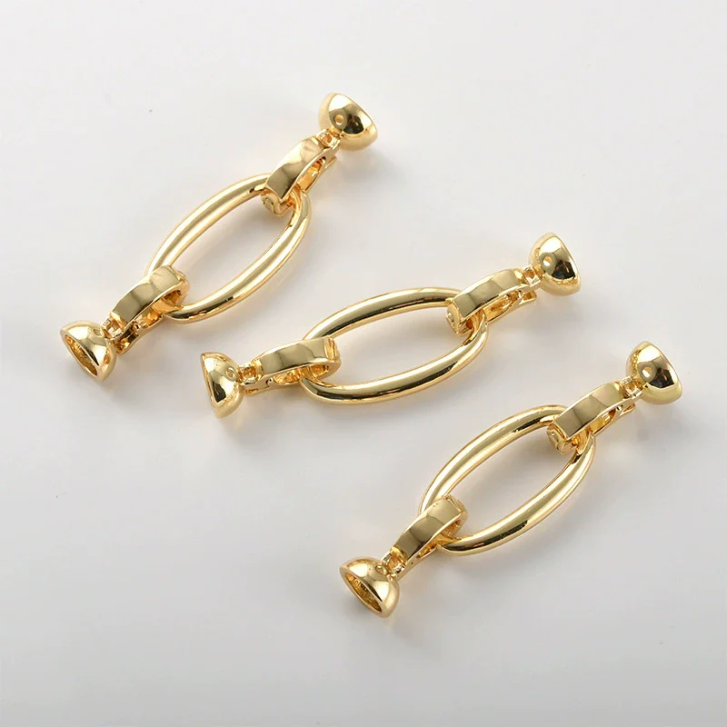 Pearl Buckle Beaded Bracelet Necklace Accessories Copper Electroplated - Image 5