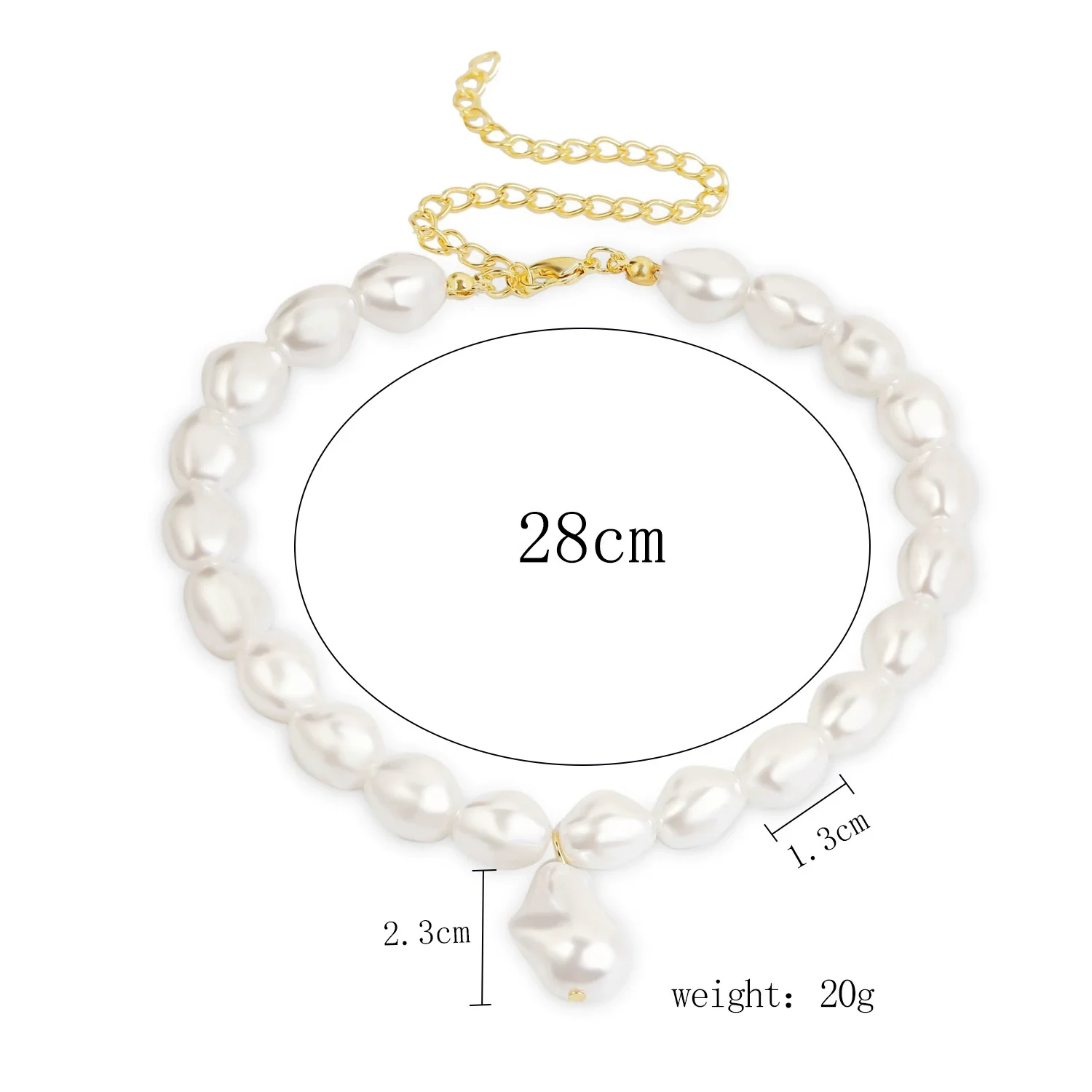 Pearl Pendant Necklace Alloy Material Plant Flowers Style Electroplating For Women - Image 7