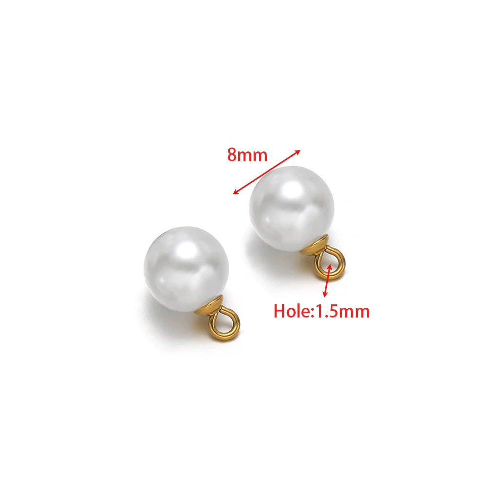 Pearl Pendant Stainless Steel Jewelry Electroplating Natural Style Accessories - Image 6