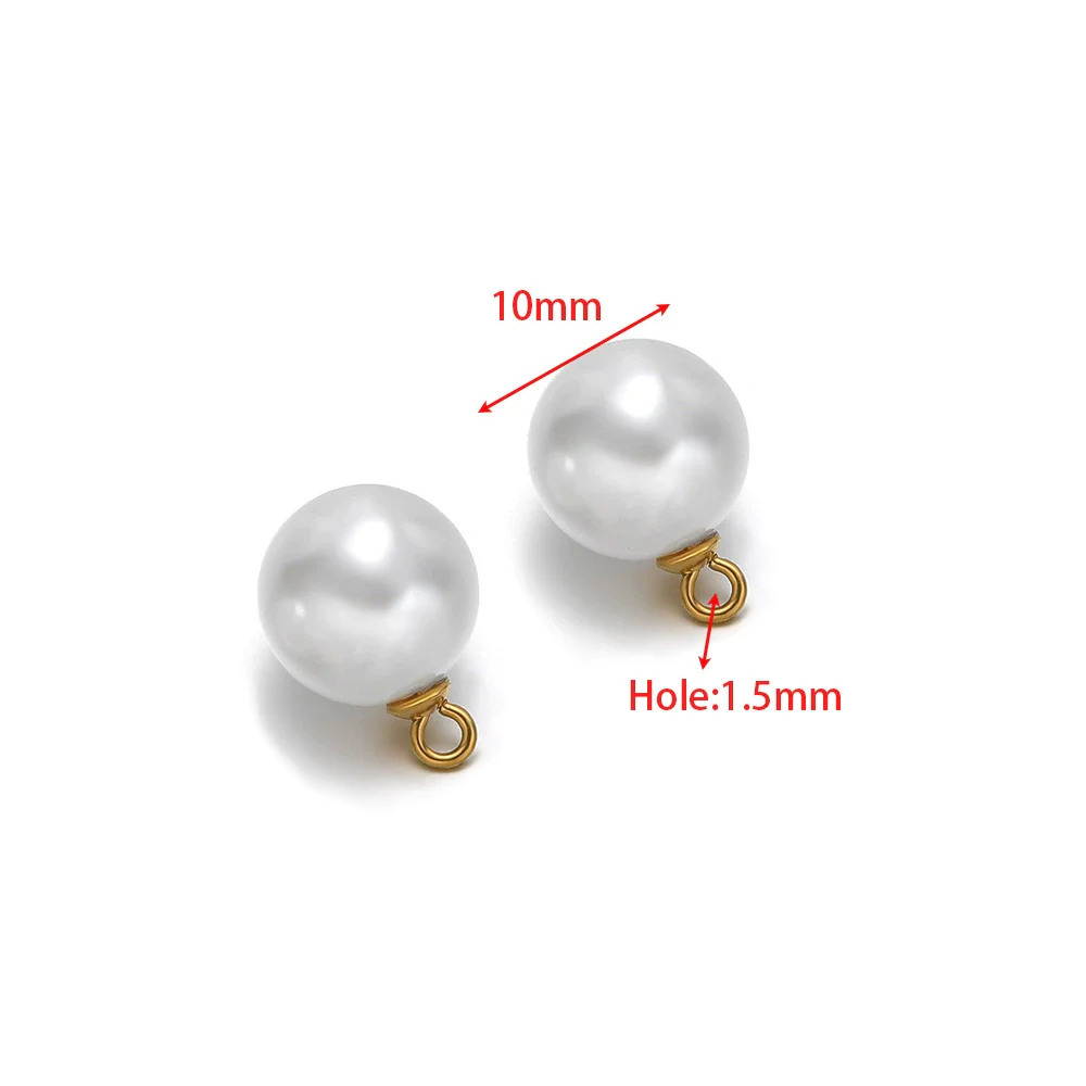 Pearl Pendant Stainless Steel Jewelry Electroplating Natural Style Accessories - Image 7
