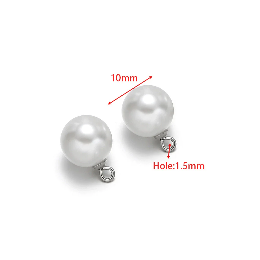Pearl Pendant Stainless Steel Jewelry Electroplating Natural Style Accessories - Image 9
