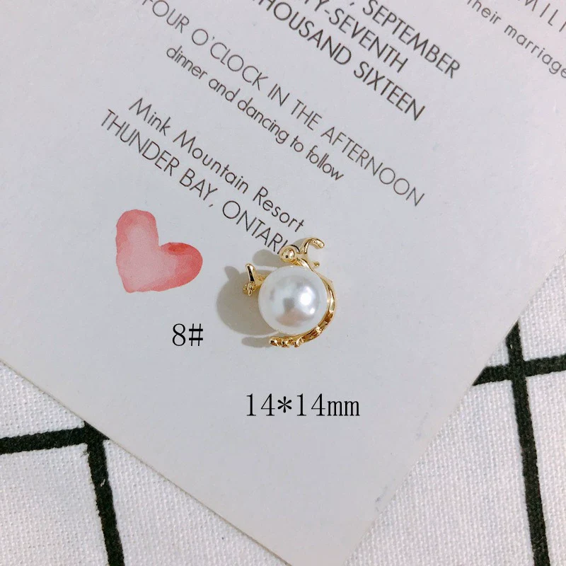 Pearl Rhinestone Metal Electroplated Pendant Crown Bow Earrings Necklace Accessories Handmade - Image 12