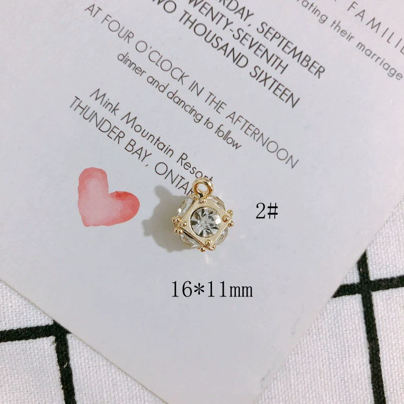 Pearl Rhinestone Metal Electroplated Pendant Crown Bow Earrings Necklace Accessories Handmade - Image 7