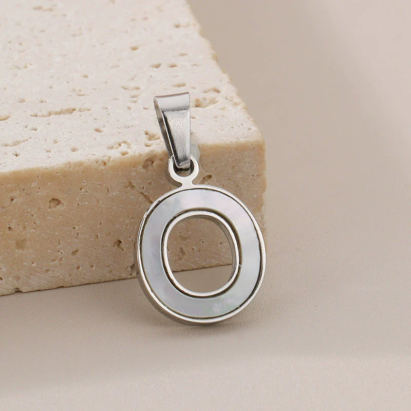 Pendant Accessories Women's Fresh And Sweet Stainless Steel With White Shell And English Letters - Image 20