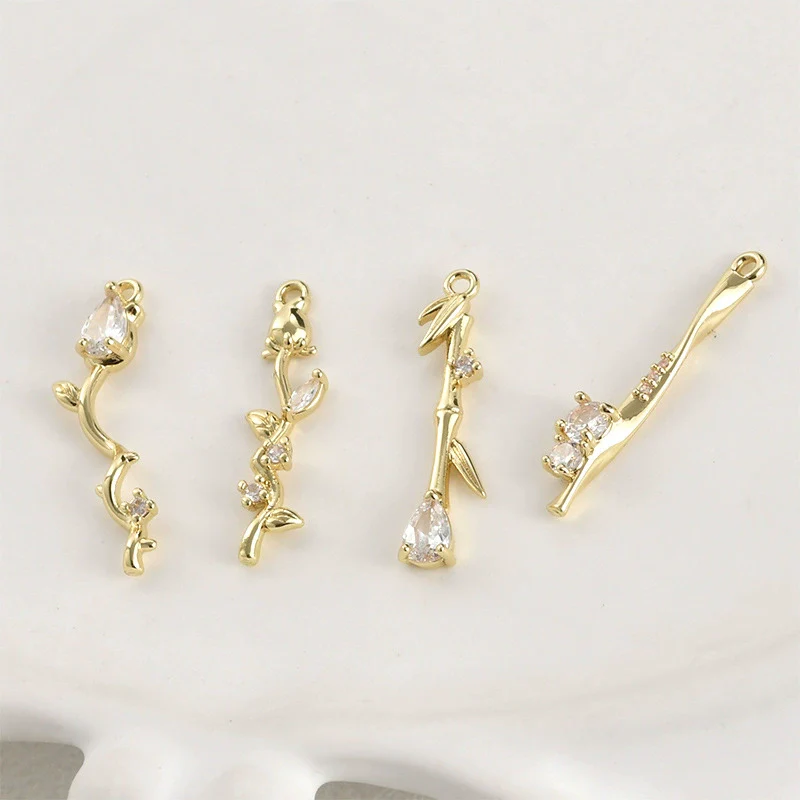 Pendant Jewelry Accessories Copper Inlaid Zircon Electroplated - Image 3