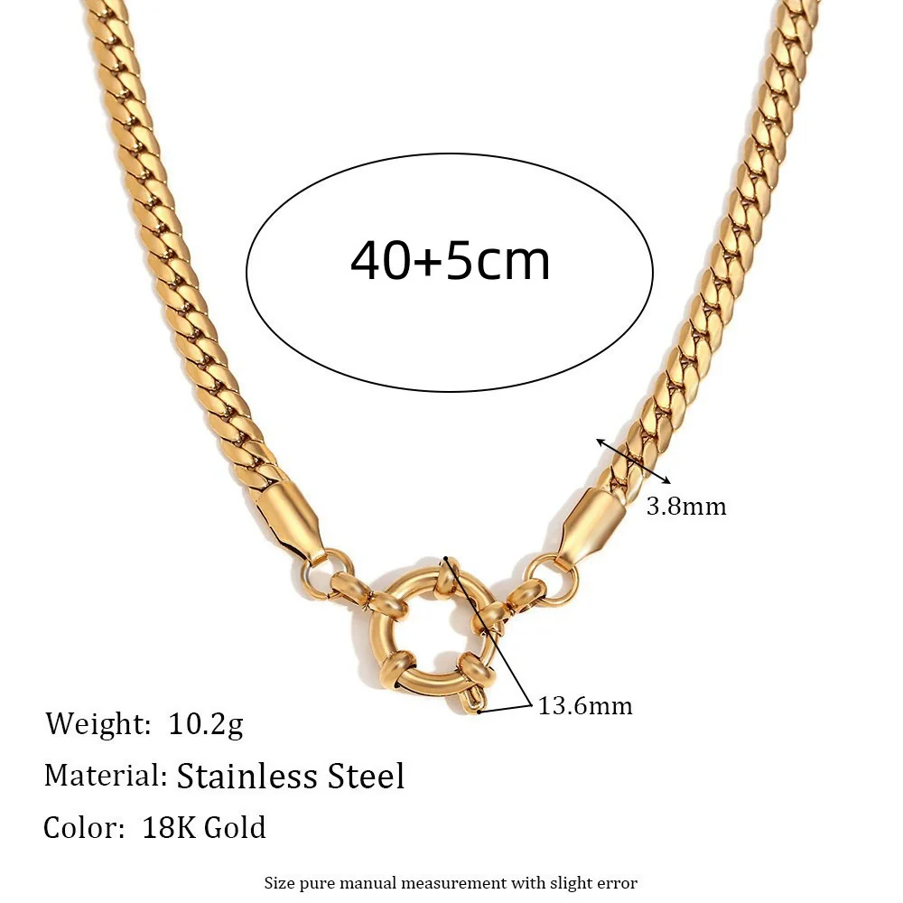 Pendant Necklace Copper Animal Pattern Vacuum Plated 18K Gold Color For Women - Image 37