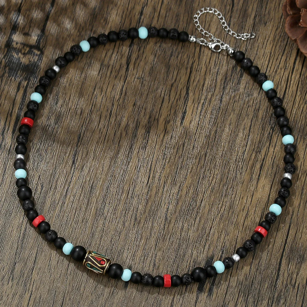 Pendant Necklace Gothic Rivet Acrylic Alloy Geometric Handmade Multistrand O Word Chain Unisex - Image 7
