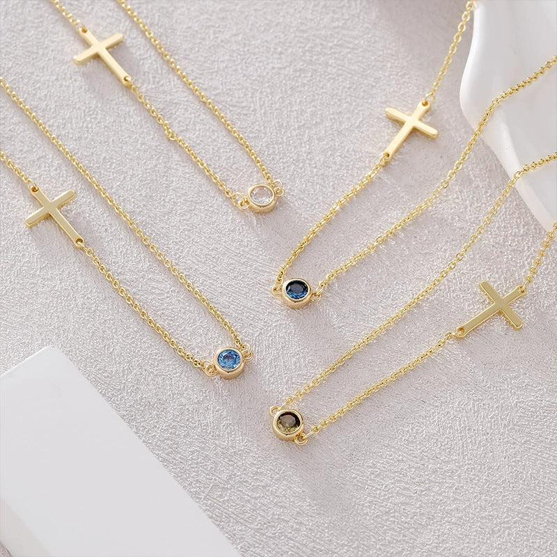 Pendant Necklace Jewelry Copper Plated With Real Gold Geometric Style Electroplating - Image 3